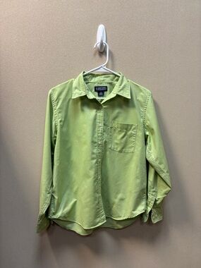 Lands' End Button-Down Shirt in Lime